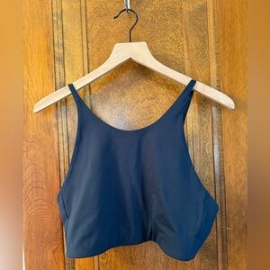 Girlfriend Collective Large Navy Adjustable Sports Bra